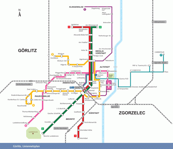 Goerlitz Karte Liniennetz