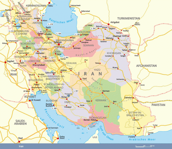 Iran Karte