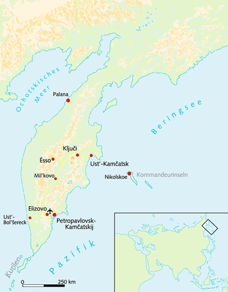 Kamtschatka Karte