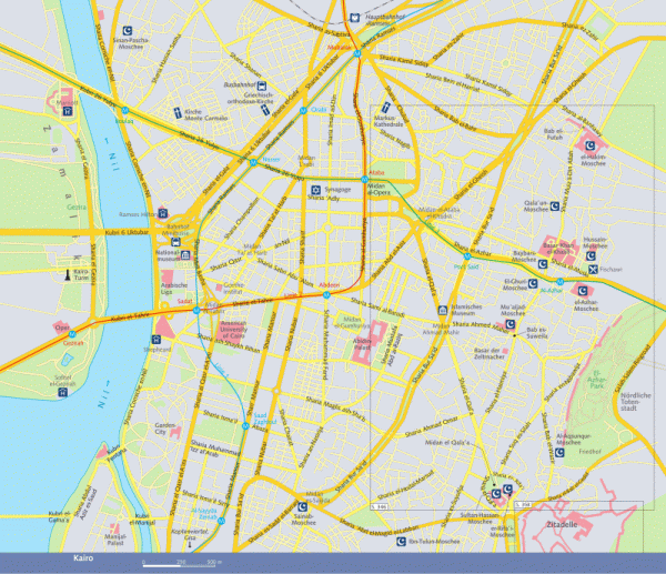 KreuzfahrtenNil Karte Kairo