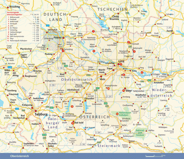 Oberoesterreich Karte 1