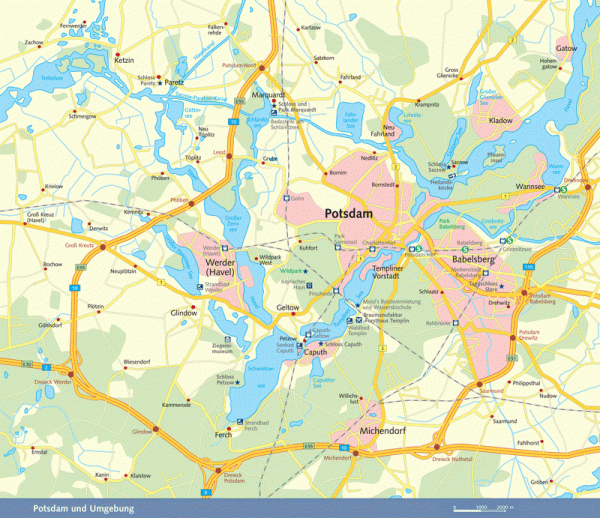 Potsdam Karte Umgebung