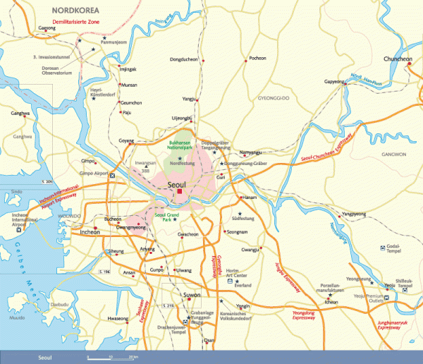 Seoul Karte