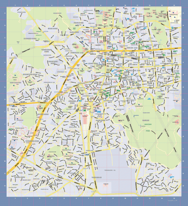 Seoul Karte Faltplan1