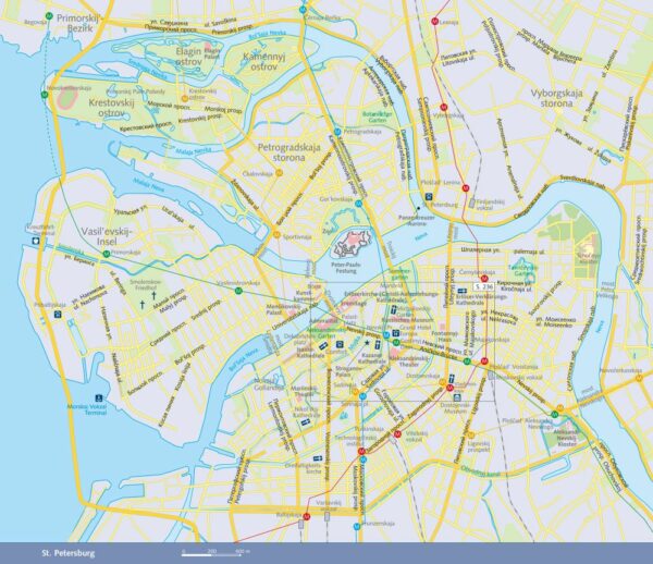 Karte St. Petersburg