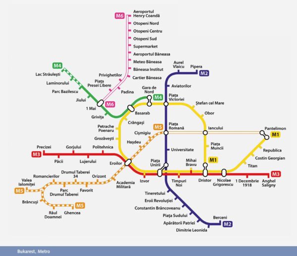 Bukarest Karte Metro
