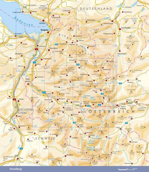 Vorarlberg Karte