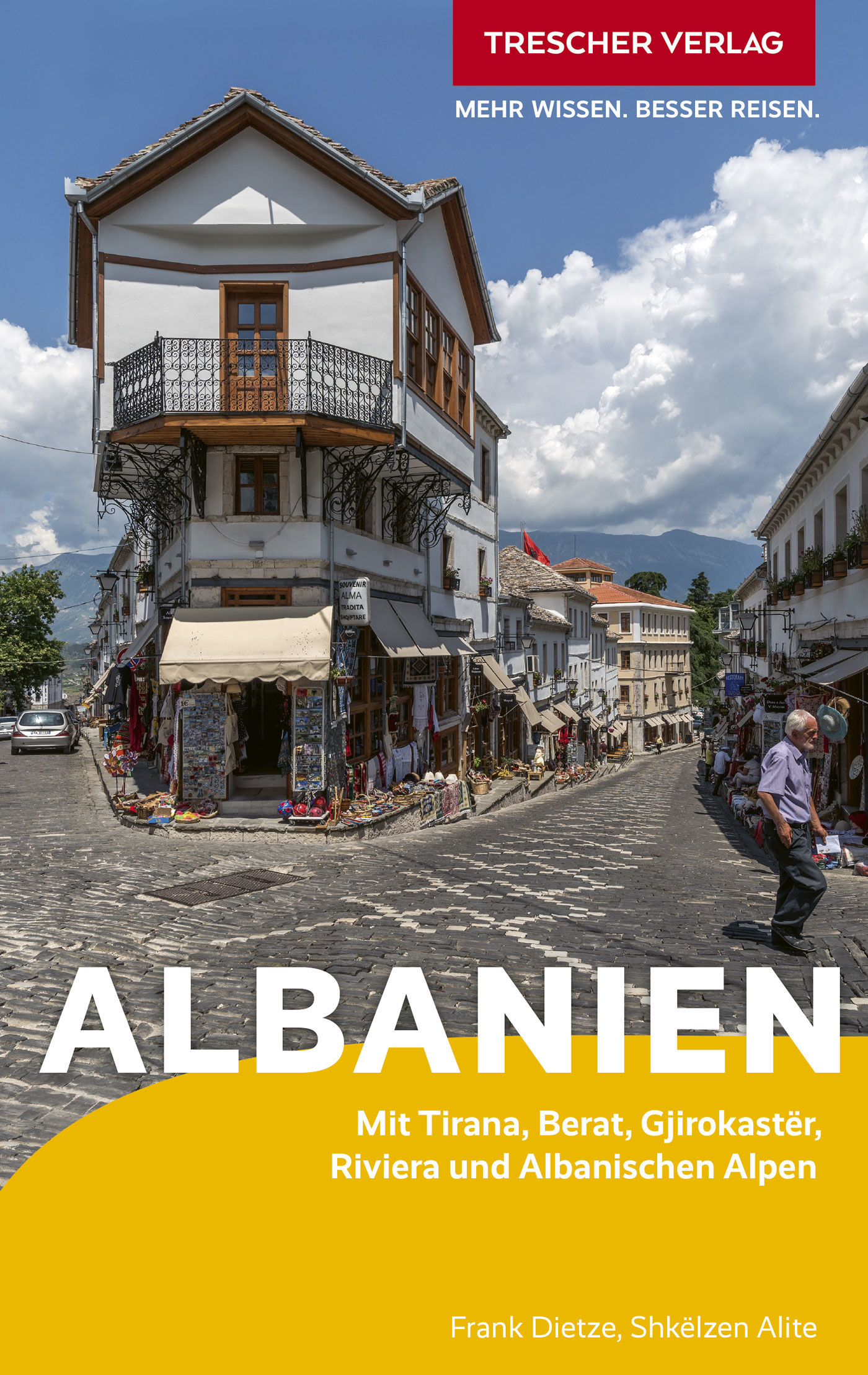 Cover des Trescher-Reiseführers Albanien 2024