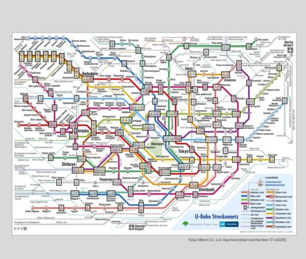 Japan Karte Tokio Metro