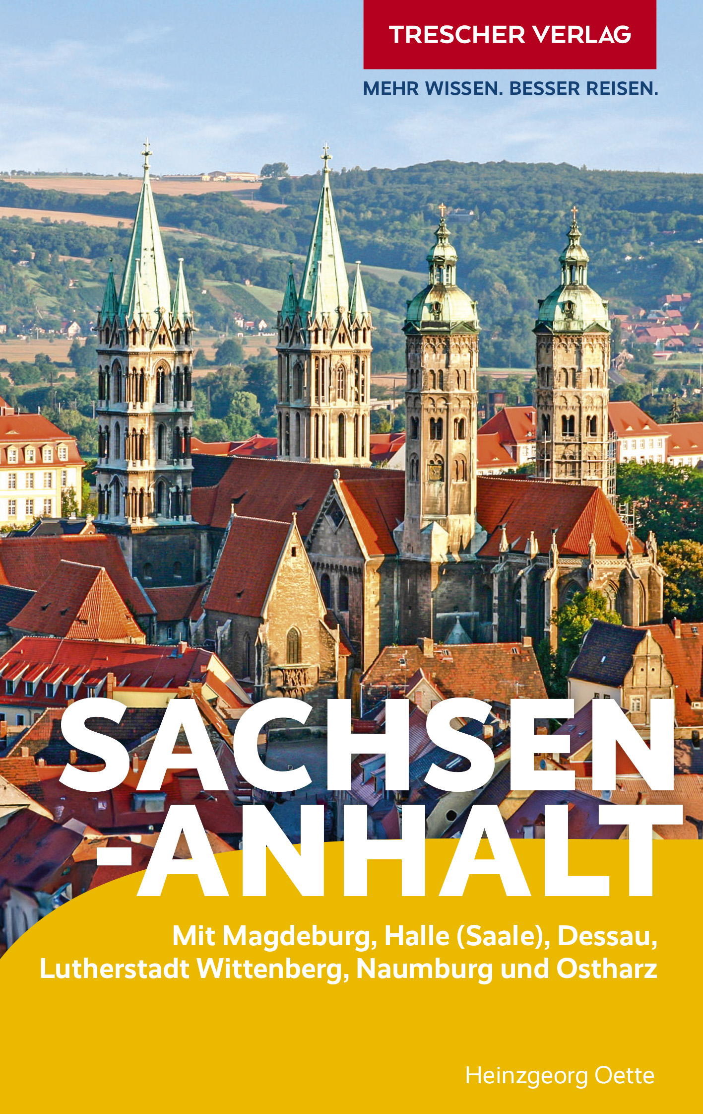 Cover des Trescher-Reiseführers Sachsen-Anhalt 2024