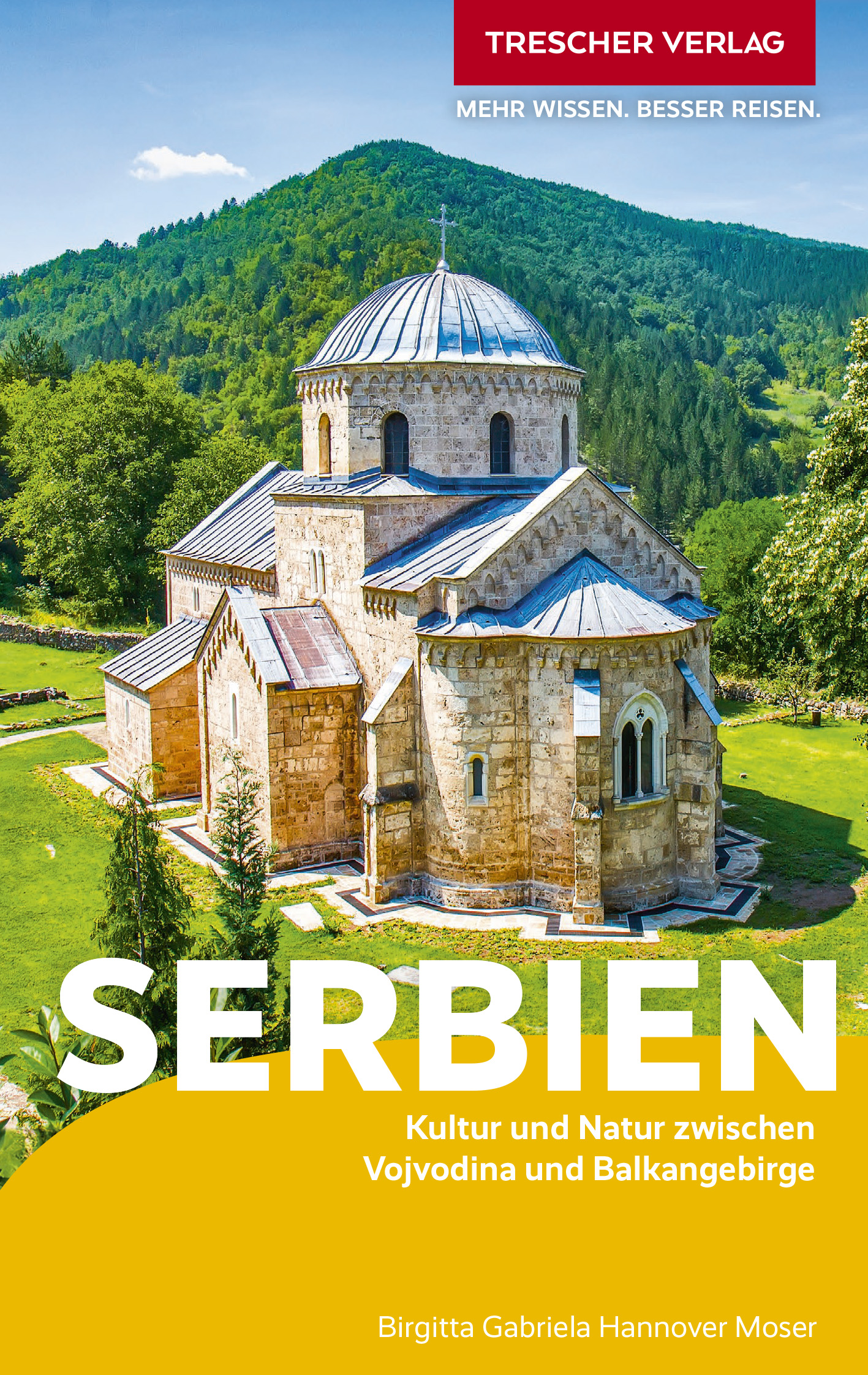 Cover des Trescher-Reiseführers Serbien 2024
