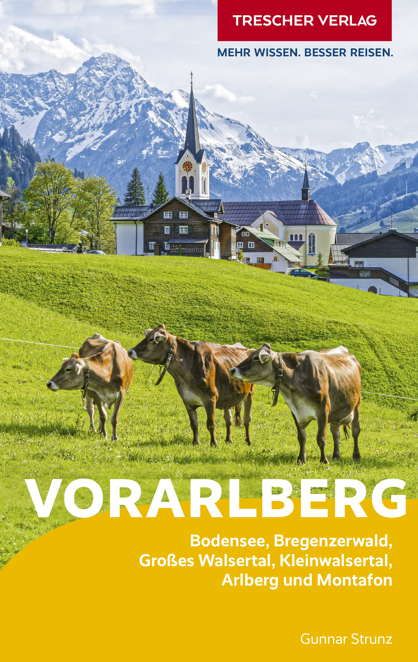 Cover des Trescher-Reiseführers Vorarlberg 2024