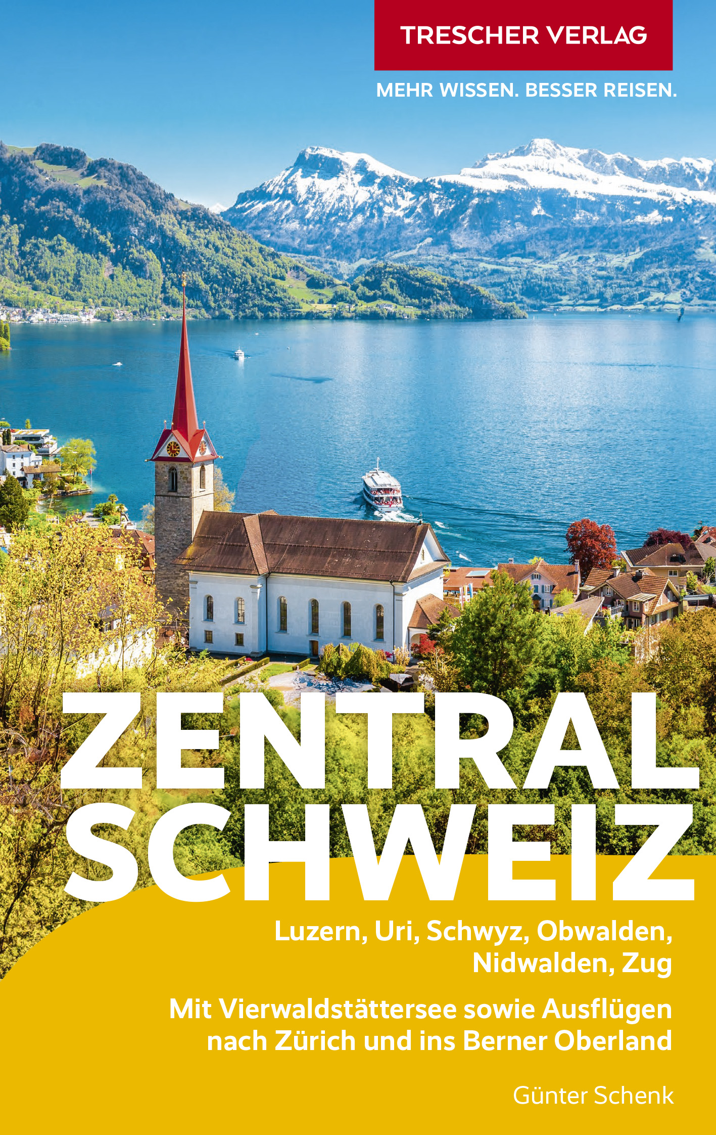 Cover des Trescher-Reiseführers Zentralschweiz 2024